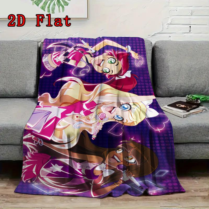 Lolirock 2D Flat Pattern Flannel Blanket High quality All Seasons Warmth and Comfort Perfect for Christmas Gifts.NMT0928109