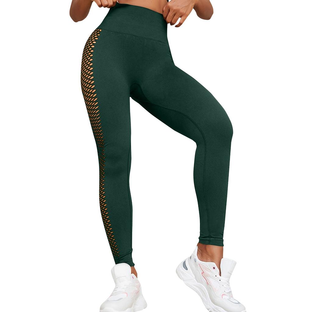 Women's Fitness Yoga Pants With High Waist And Lifting Buttocks, Tight Fitting Sports Knitted Seamless Yoga Pants