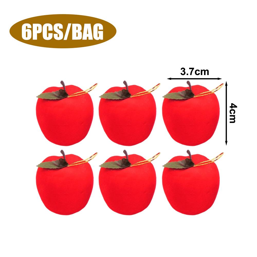 Реалистичное Привлекательное Имитация Красного Яблока Украшение Украшение для Рождественской Елки Навидад Рождественская Атмосфера Подвеска Дом Фестиваль