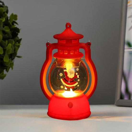 Рождественский фонарь, винтажный портативный светильник на батарейках, украшение для дома, беспламенная электронная лампа-свеча, ночник, товары для вечеринок, подарок