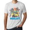 Men’s Vintage Tee Shirt Graphic T Shirt Summer Triangle Mirleft Vintage White