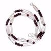 Natural Crystal Garnet Gemstone Mix Shape Smooth Beads Necklace 17" UB-4577 UB-4577