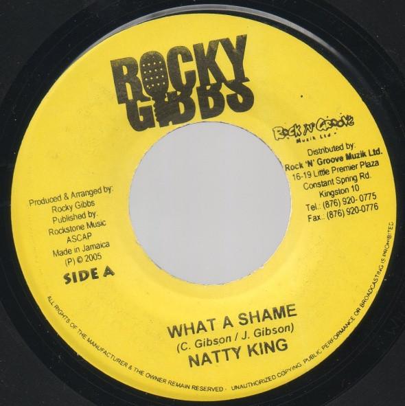 7-дюймовая пластинка NATTY KING MARKY SCORCHER What A Shame Wah She Tek Me Fah NONE Rocky Gibbs 2005 Ямайка Регги Ска Даб Б/у