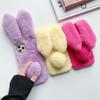 Rabbit Bunny Warm Furry TPU Case for iPhone 15 14 13 12 11 Pro Max  8 7+ SE2 X XR XSMAX Samsung S23 S22 S21 S20 Plus Note20Ultra S21FE A12 A13 A53 A52
