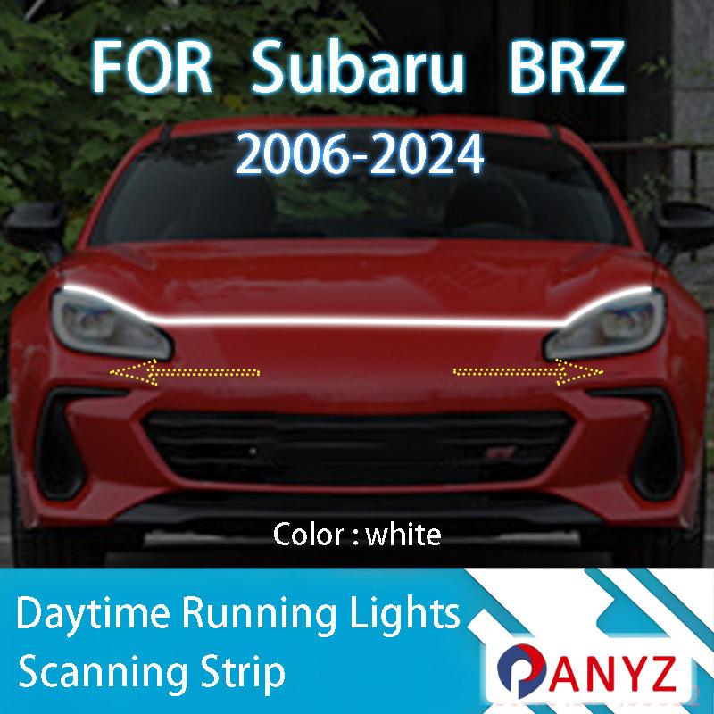 FOR Subaru BRZ 2006-2024 New upgrade LED Daytime Running Light Scan Starting Car Hood DRL Guide Decorative Ambient Lamp 12V
