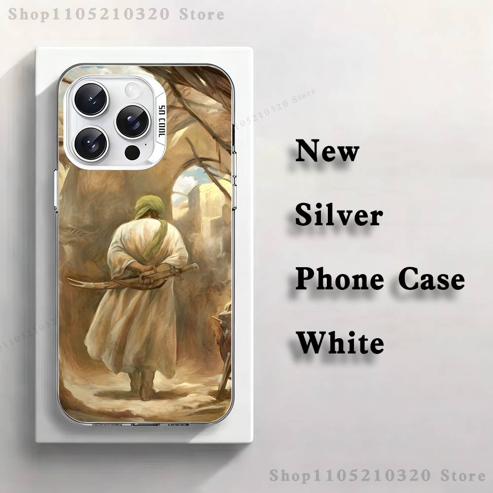 Imam Hussain Shia Ali Phone Case For iPhone 17,16,15,14,13,12,11,Pro,XS,Max,Plus,Mini,SE4,E white Matte Shockproof Cover