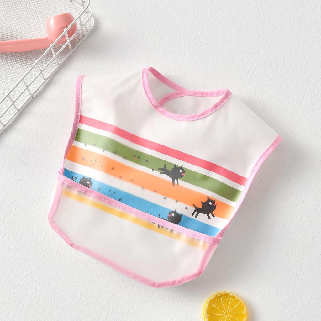 Водонепроницаемый детский слюнявчик с карманом - Дизайн, не требующий стирки