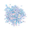 800Pcs Five-Petal Flower Sequins Bright Light Blue Color Decorative Clothes Patches for Hat Pants Coat Bags DIY Sewing