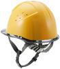 Work Clear KP [Midori Anzen] Helmet, PC, Visor, Ventilated, Anti-Slip, SC11PCLV, RA, Included, Yellow/Smoke