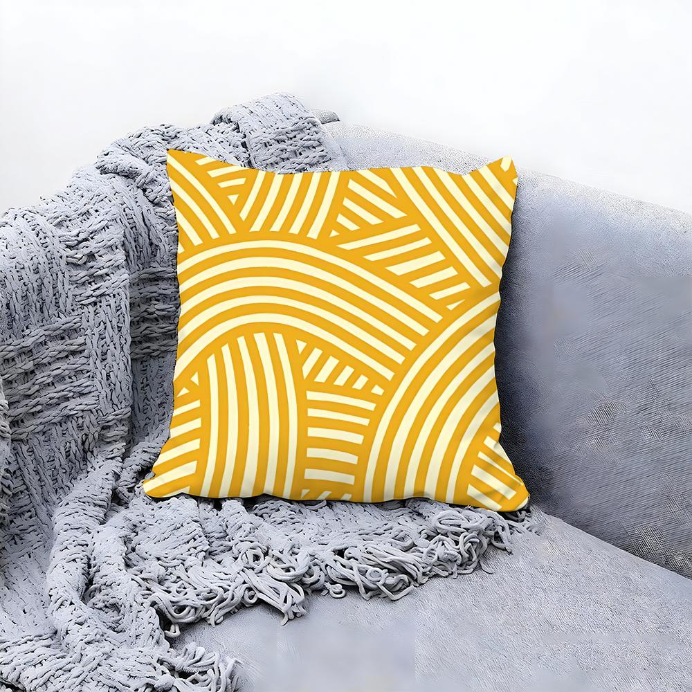 rustic weave texture Cushion Cover Premium Comfort Reversible Pillow Cove Two in One Design for Any Room  Car Interior