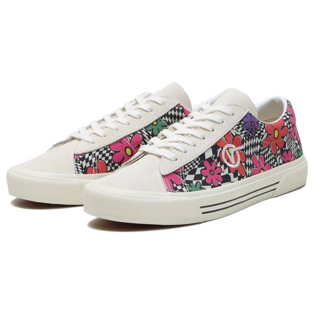 Vans Мужские кроссовки Sid с цветочным принтом и шахматной доской, белые зефирные VN0A54F540G