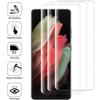 Screen Protector - Samsung - Galaxy S21 Ultra 5G - Tempered Glass - Pack of 3 - Transparent