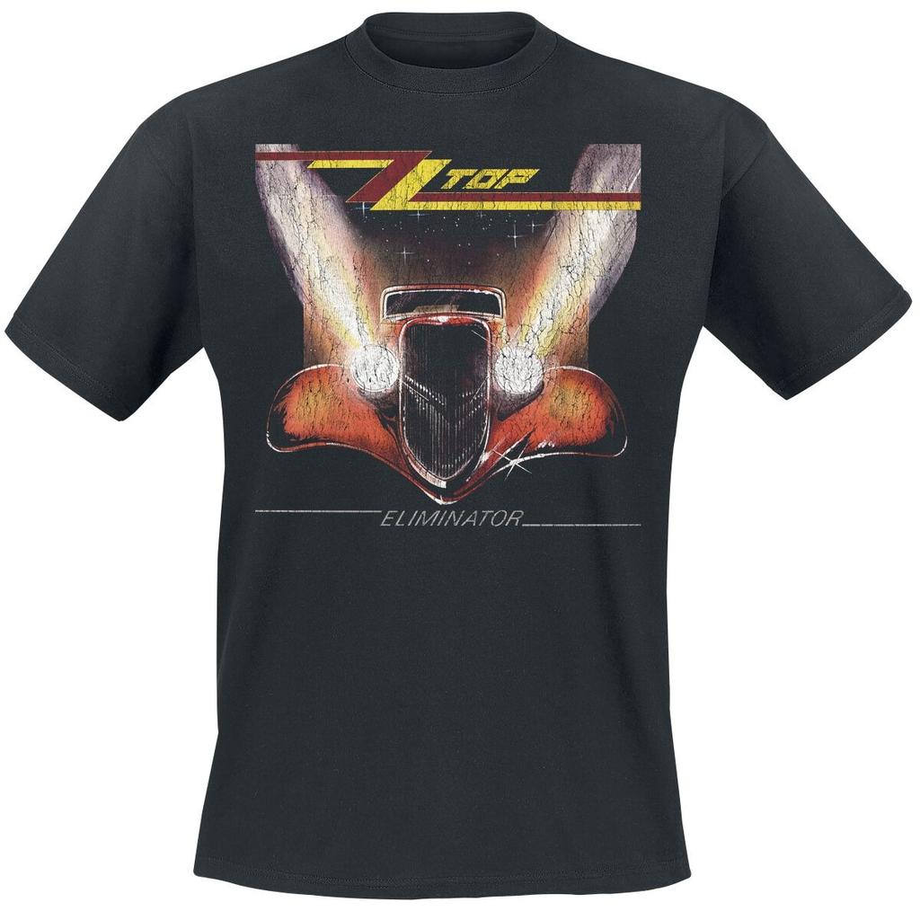 ZZ Top Band Eliminator Hot Rod Print T Shirt 100 Cotton Casual Neutral Tee Southern Rock Streetwear for Unisex Women