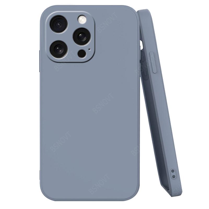 For iPhone 16 Pro Max Case Cover iPhone 16 Pro 15 Plus Capas Original Liquid Silicone Square Fundas iPhone 16 Pro Max Soft Cover