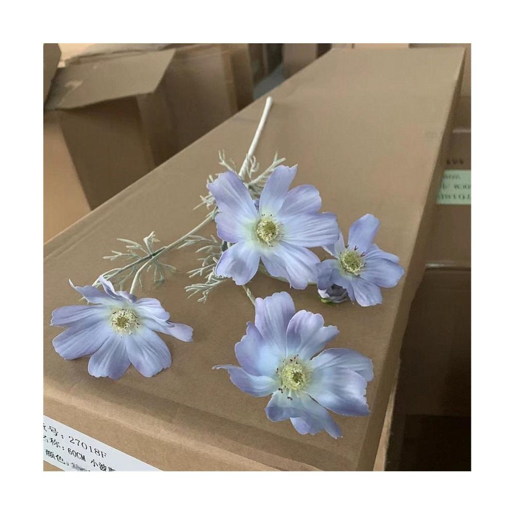 Искусственный цветок Gesang, одна ветка, 4 вилки, Королева Космос, искусственный цветок, шелковый букет цветов для гостиной, свадьбы, украшения дома