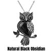 Подарки в виде совы, ожерелье с совой, целебные хрустальные камни, аметист, розовый кварц, кулон, ожерелье для женщин и мужчин