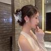 Exquisite Rhinestone Butterfly Hair Claw Clips for Women Elegant Pearl Hair Crab Barrette Headwear WOMAN HAIR CLIP Ponytail Clip
