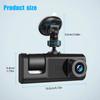 1080P Car DVR 2-Inch Driving Recorder 2/3-Way HD 1080P Three-Lens Parking Monitoring With Night Vision Car DVR Dash Cam