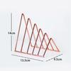 School Office Supplies Desk Storage Iron Book Stand Triangle Bookend Book Holder Record Rack
