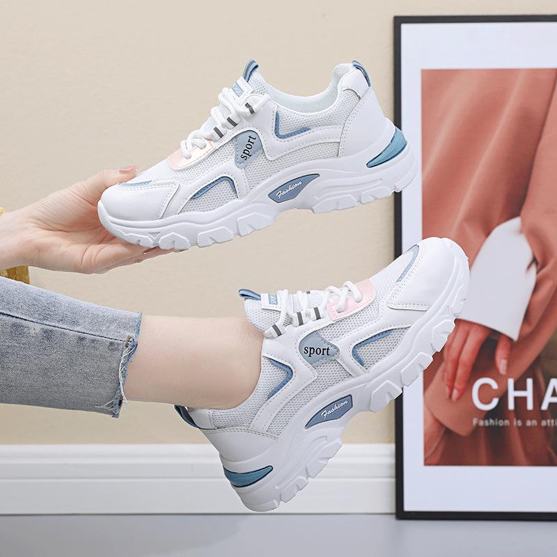 Новая корейская весенне-летняя женская обувь, дышащая повседневная и универсальная спортивная обувь