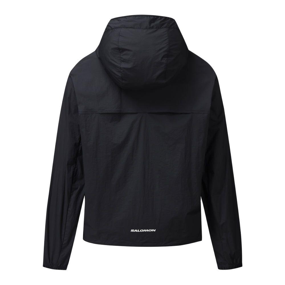 SALOMON Modisay Aero Outdoor Waterproof Lightweight Hooded Zip-Up Jacket Unisex Jackets Black C28129