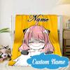 Custom Name Adventure Cute Anya Blanket bed sofa Blanket Flannel Blanket for Camping, Hiking, Picnic Essentials,gift for Fan family
