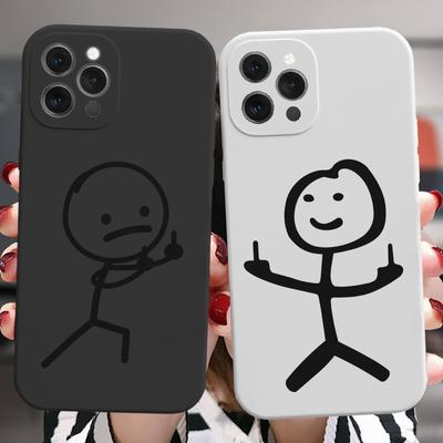Для Iphone 13 12 Mini 11 14 Pro Max 14plus чехол модный популярный мультяшный милый забавный матчмен роскошный яркий мягкий силиконовый чехол