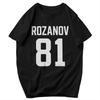 Мужская футболка Rozanov Номер 81 на спине Подарок для соперников Y2K Графический Дизайнерская Унисекс Одежда Футболки