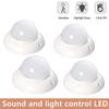 LED Sensor Light 3W 5W 7W Sound and Light Control Round Light Automatic Switch LED Night Light Sensor Ceiling Light