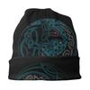 Wolf And Moon Outdoor Thin Beanie Caps Viking Skullies Beanies Ski Caps Soft Bonnet Hats