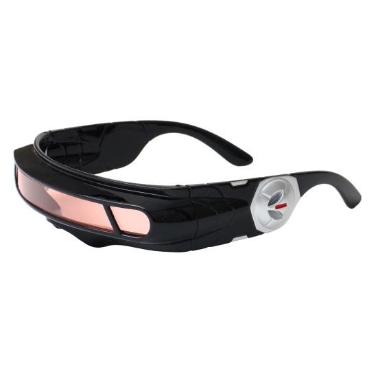 Futuristic Cyberpunk Sunglasses, UV400 Protection Sunglasses, Irregular Shape Punk Shades for Beach Party Outdoor Sports
