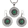 Diopside Set Chrome Gemstone Jewelry  18-20'' Necklace Pendant Ethnic