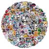 100 INS Cute Stickers Pack Notebook Paper Decoration Stickers Waterproof Creative Children's Cartoon Stickers