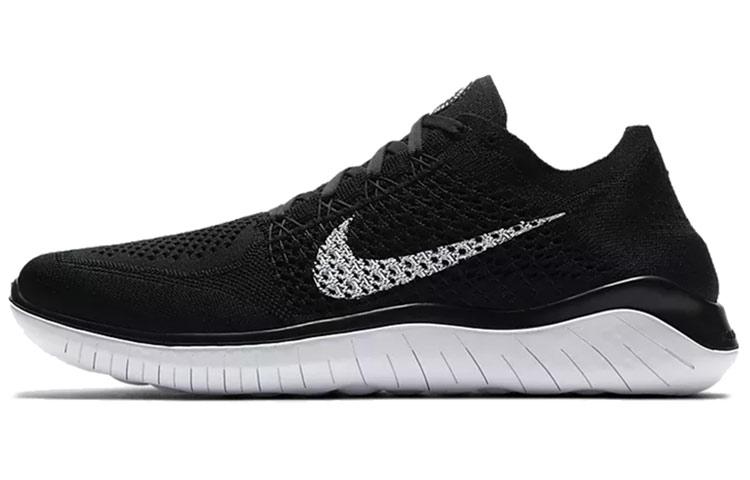 Nike Free Rn Flyknit 2018 Черно-белый 942838-001