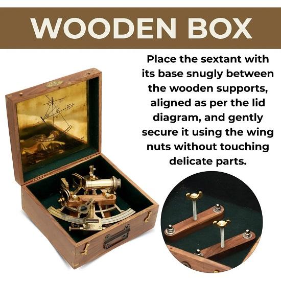 20,32 см Латунный Морской Золотой Секстант Навигационный Прибор Морская Навигация Астролябия Морской Прибор Подарок Для Папы