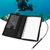 Submersible Underwater Writing Pad Diving Notebook Note Pad Waterproof Dive Equipmentblack