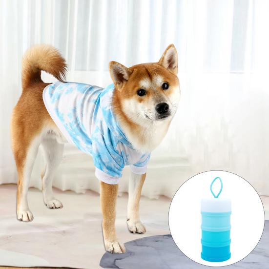 Ведро для корма для домашних животных 45691 контейнер для кошачьего корма, переносной, с лямками, для собак