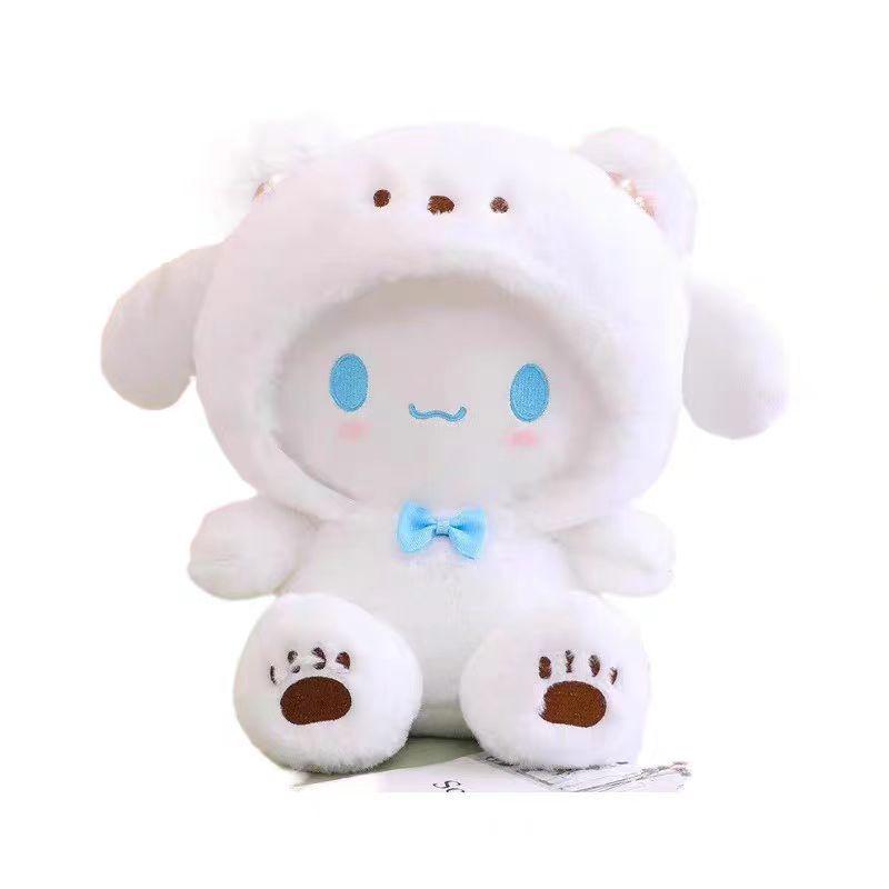 Плюшевые куклы Sanrio Cinnamoroll и Kuromi - Милые игрушки-котики для детей