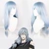Anime 60CM Jujutsu Kaisen Mahito Cosplay Wig Long Silver Blue Gray Heat Resistant Synthetic Hair Anime Cosplay Wigs