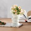 Flower Vase High Durability Smooth Edge Shatterproof Modern Table Spiral-Shaped Flower Vase Centerpieces Decoration