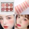 6 Color Blush Glow Kit Face Powder Blusher Palette Makeup Contour Palette Maquillage Facial Cosmetic