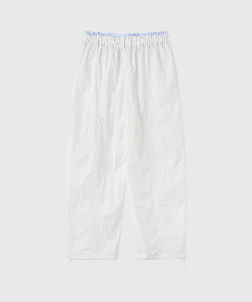 GENERALIDEA Layered Nylon Elastic Waist Pants [White] / Gf2Lpt525