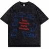 Vintage Washed Chihuahua Tshirt Gangster Dog Graphic Tee Cool Cigar Animal Print Oversized Streetwear Hip Hop Acid Wash Top