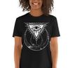 Wiccan Witch Third Eye Crescent Noon Gothic Goth Short-Sleeve Unisex T-Shirt