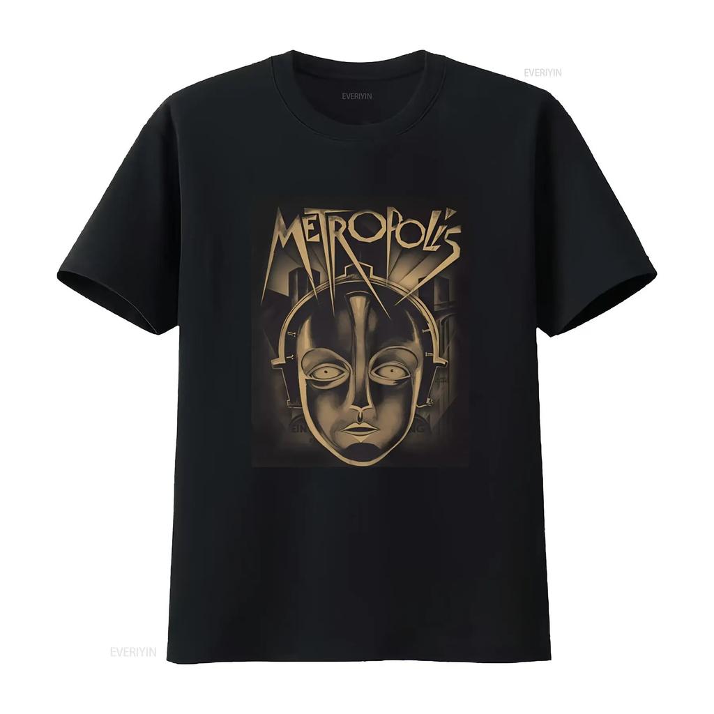 Plan 9 Metropolis Face T Shirt Retro Futuristic Design High Quality Print Perfect for Sci Fi Fans vintage Washed Slightly