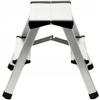 KADAX Алюминиевая складная лестница для дома с 2-3 ступеньками и платформой 125 кг. Польский продукт