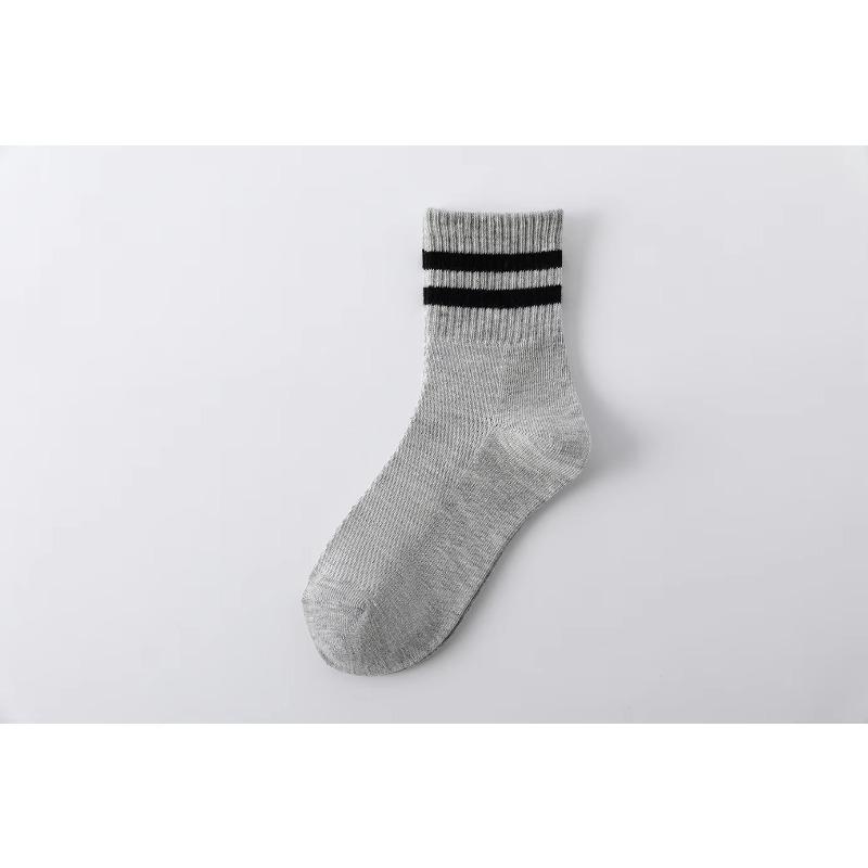 Детские носки весна лето тонкие сетчатые дышащие для мальчиков и девочек средней длины хлопковые носки черные белые серые студенческие спортивные носки