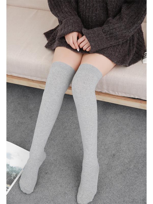 Однотонные гольфы в японском стиле для женщин, модные хлопковые гольфы для весны и осени, идеально подходят для студентов