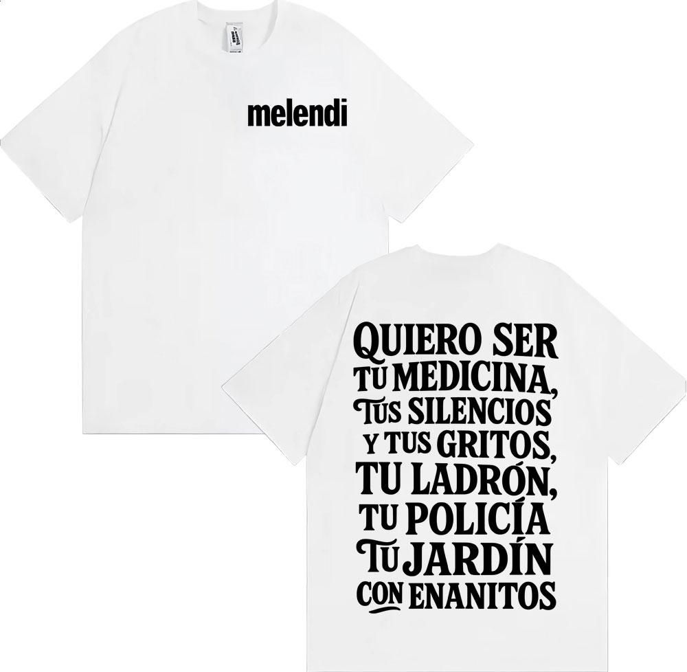 Rapper Melendi Jardín Con Enanitos Graphic T Shirts Mens Clothing Fashion Vintage Tshirt Summer Tops Cozy Short Sleeve T Shirt