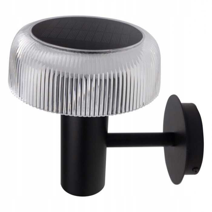 Solarna + Usb Lampa Elewacyjna Led 2W1 Ip44 Soe-16Bt Transparentny Klosz